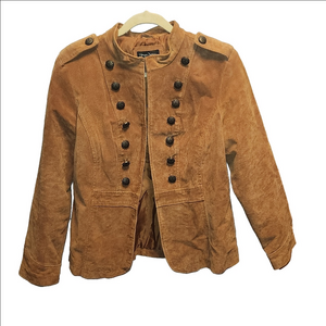 NWOT, Prosper & Devine genuine leather suede vintage blazer jacket sz M